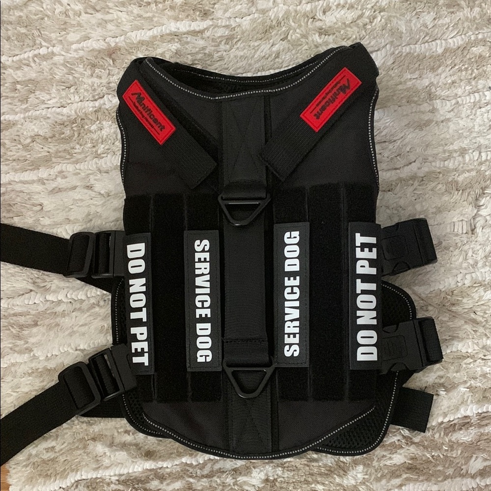 Black Service Dog Harness
